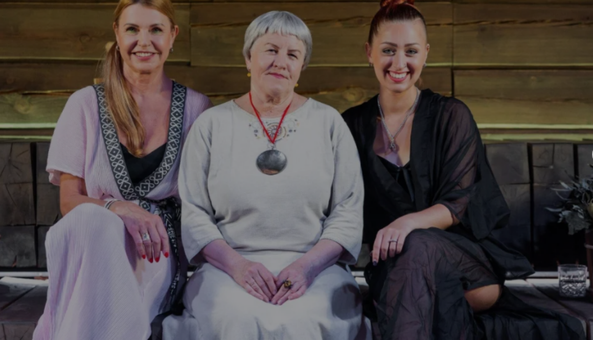 „Puuduta mind“ saate külaline Eda Veeroja, saatejuhid Anu Saagim ja Maria Baydar.